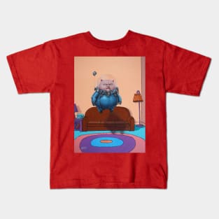 Time Traveller x Catman 6 | Pop Culture Mashup Art | Terminator Cat. Psychic animal machine Kids T-Shirt